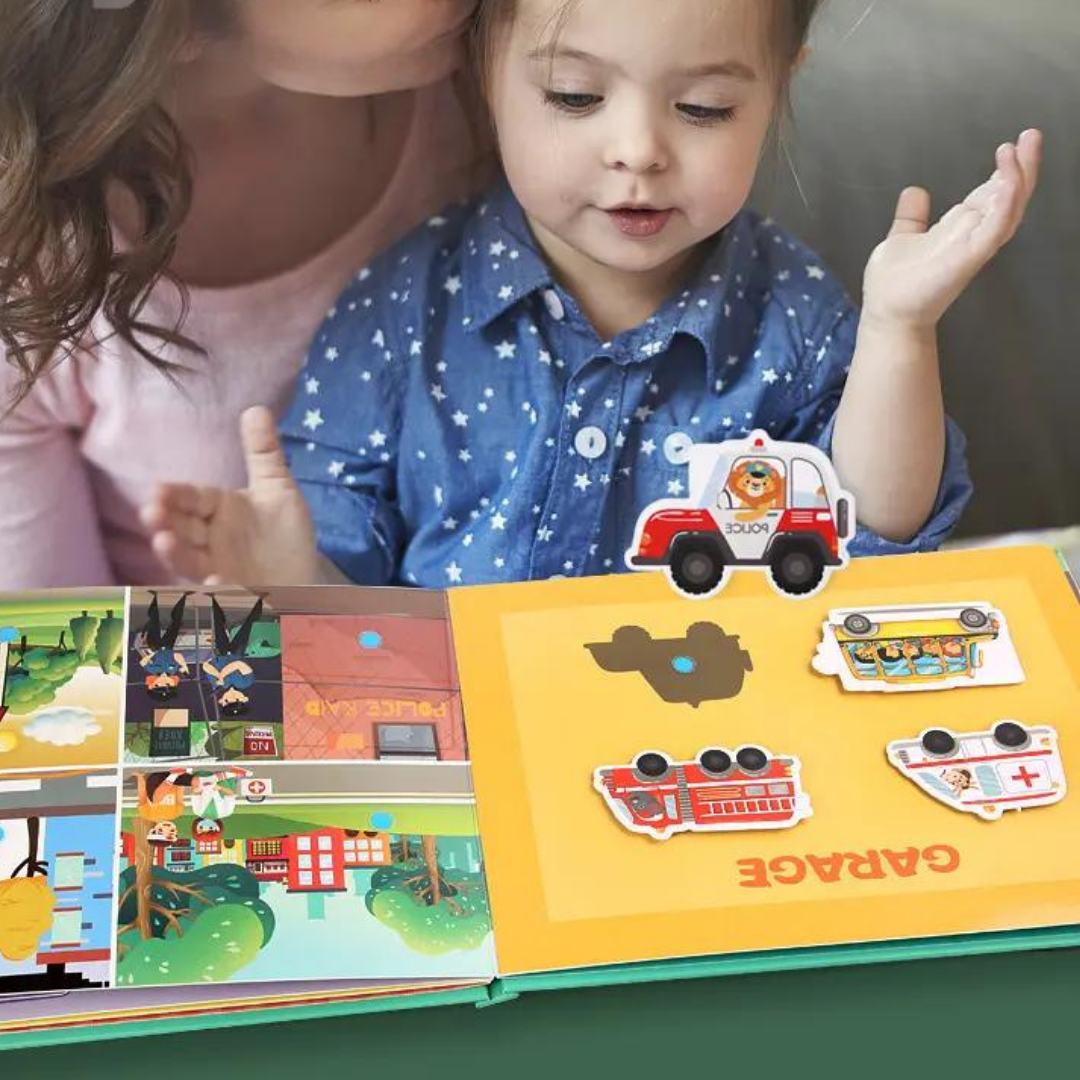 Vzdělávací knížky pro děti edukační pohyblivé části na suchý zip čísla - Obrázek 4