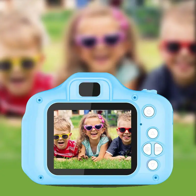 Dětský fotoaparát digitální kamera pro děti modrý kočička - Obrázek 6