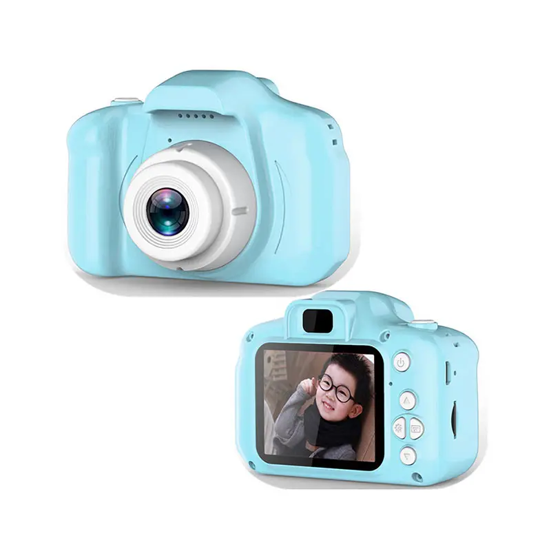 Dětský fotoaparát digitální kamera pro děti modrý kočička - Obrázek 5
