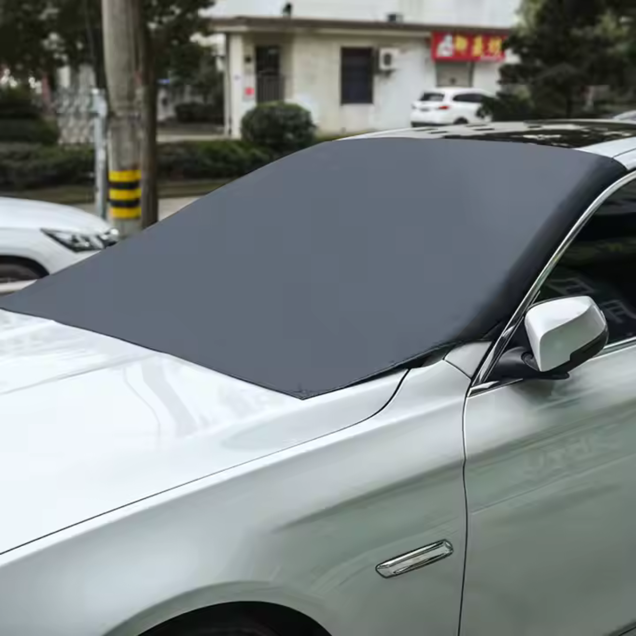 Sluneční clona na čelní sklo nákladního auta odolný proti UV magnetická - Obrázek 5