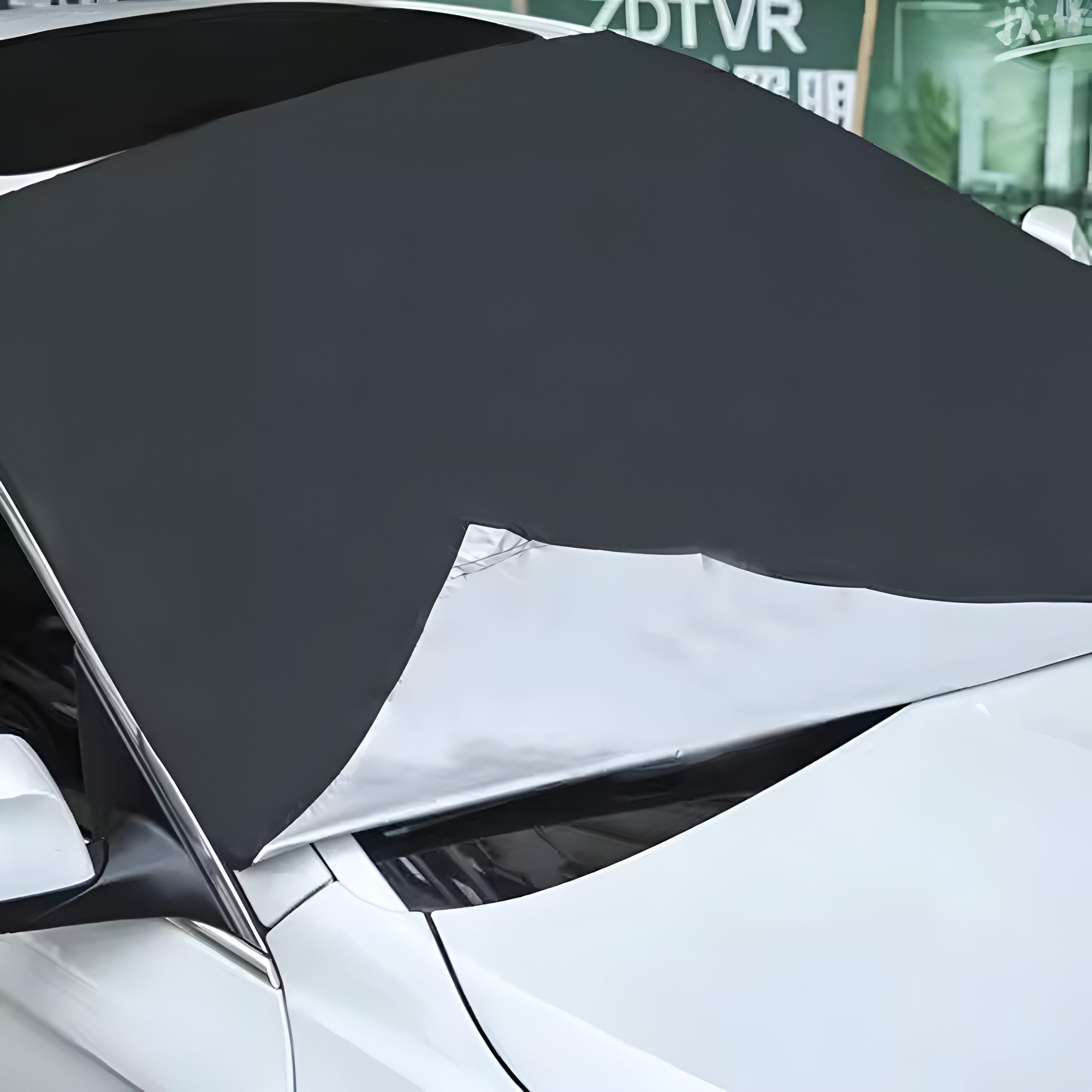 Sluneční clona na čelní sklo nákladního auta odolný proti UV magnetická - Obrázek 4