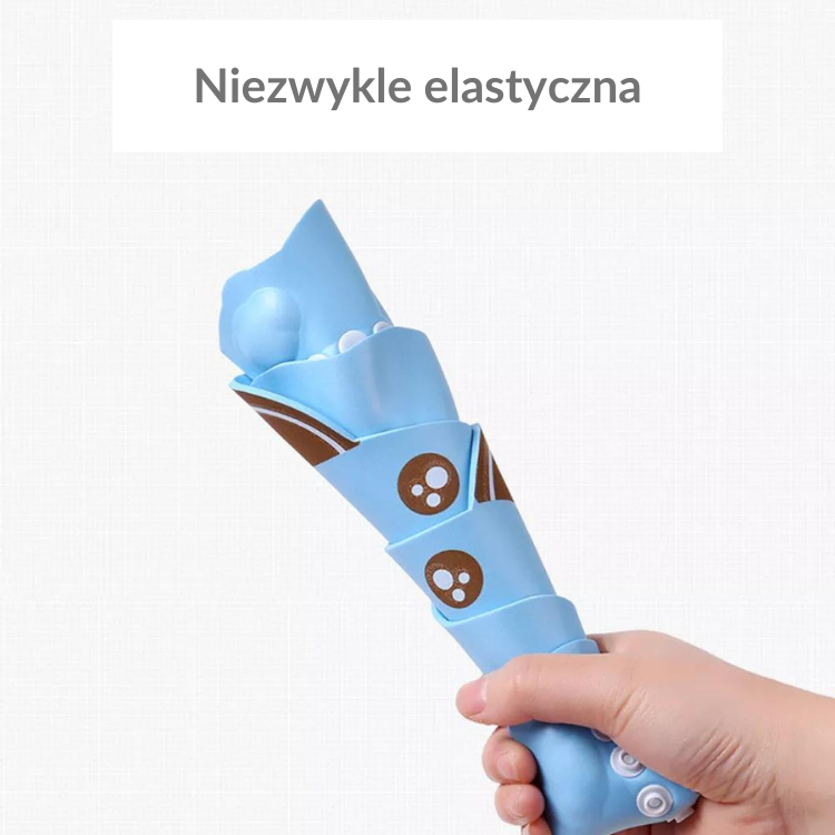 Koupací kšilt plavecký okraj pro děti na mytí hlavy modré prasátko - Obrázek 3